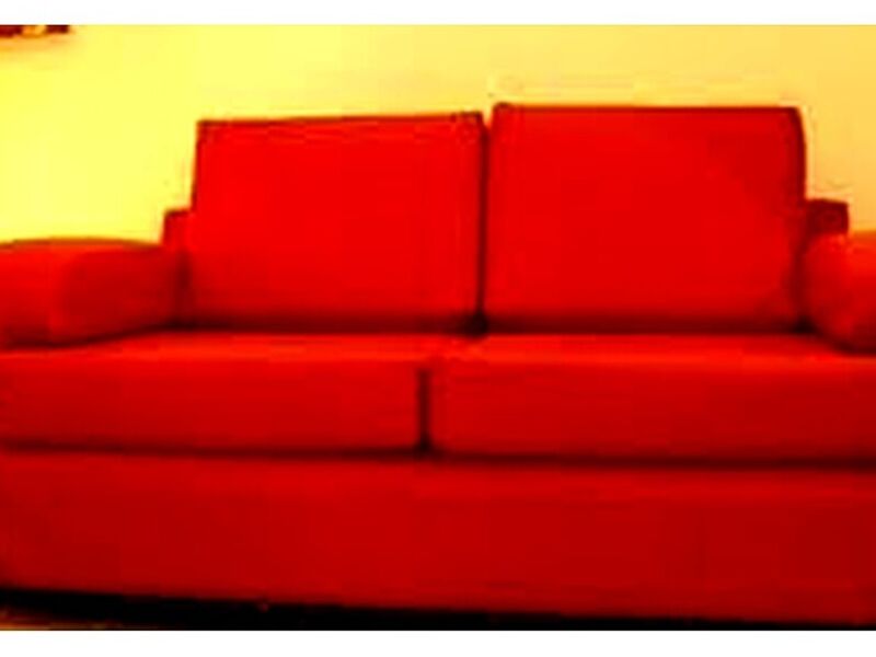 SOFA DOS PLAZAS NARANJA CHILE