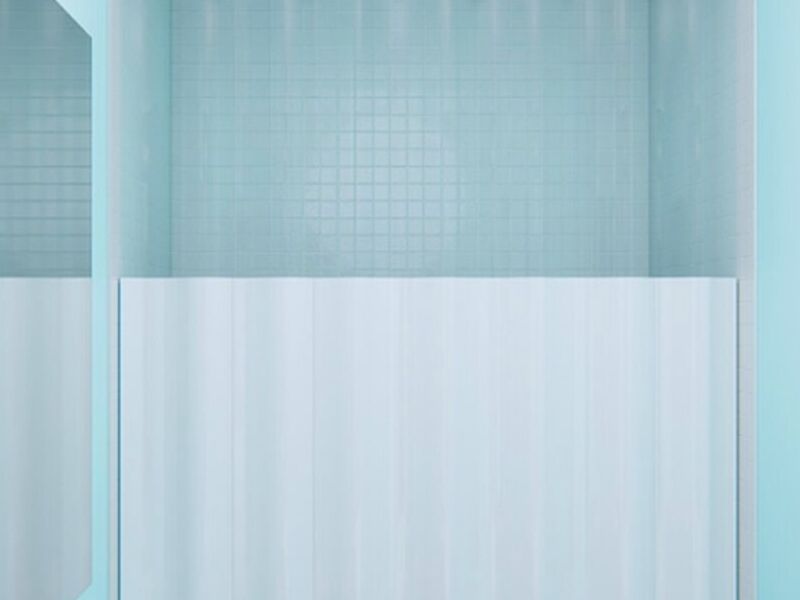 Cortina baño PVC Chile