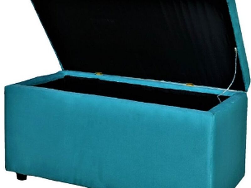 Banqueta Baúl Turquesa Chile