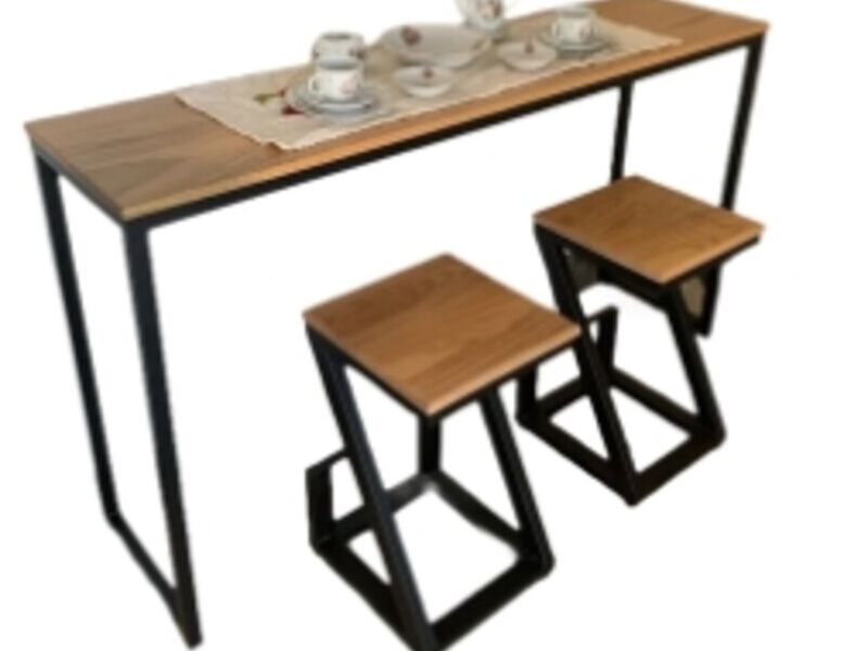 Juego mesa estilo industrial 2 personas Chile