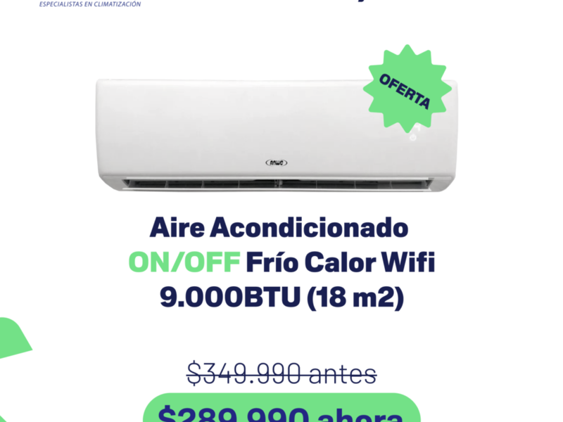 Aire Acondicionado 9000 BTU