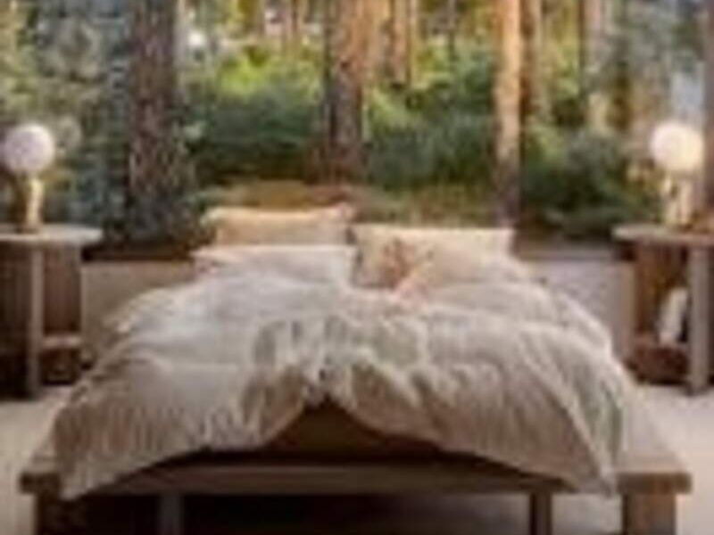 Cama plataforma roble Chile