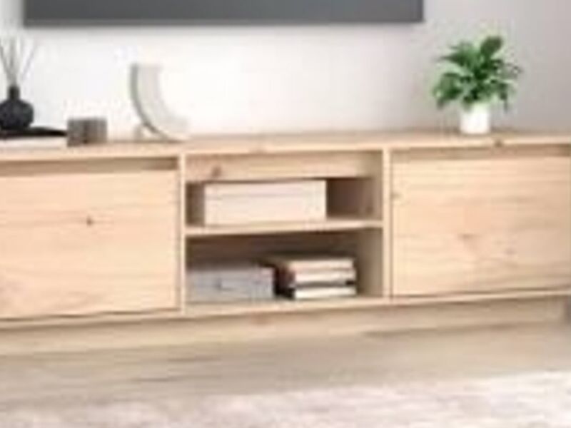 Mueble TV madera maciza pino Chile