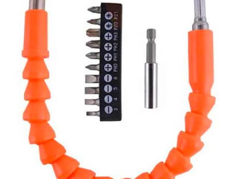 Extension flexible para atornillador