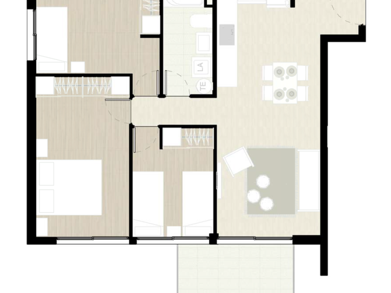 Departamento 3D1B venta Chile