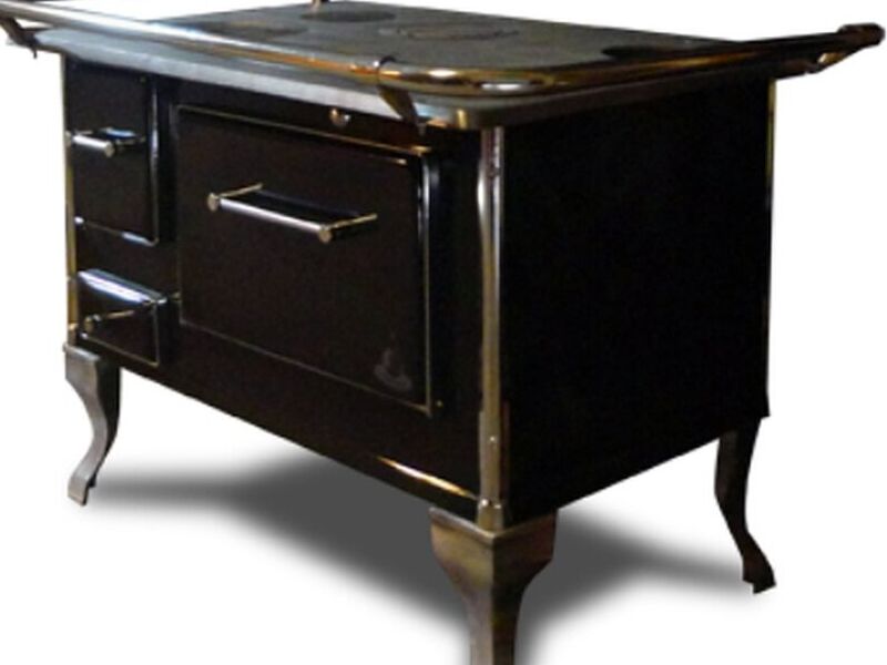 Cocina a Leña 90x60 Negra