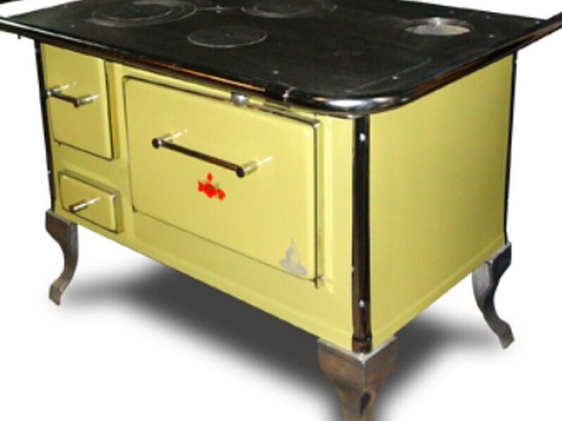 Cocina Leña 90x60 Amarilla