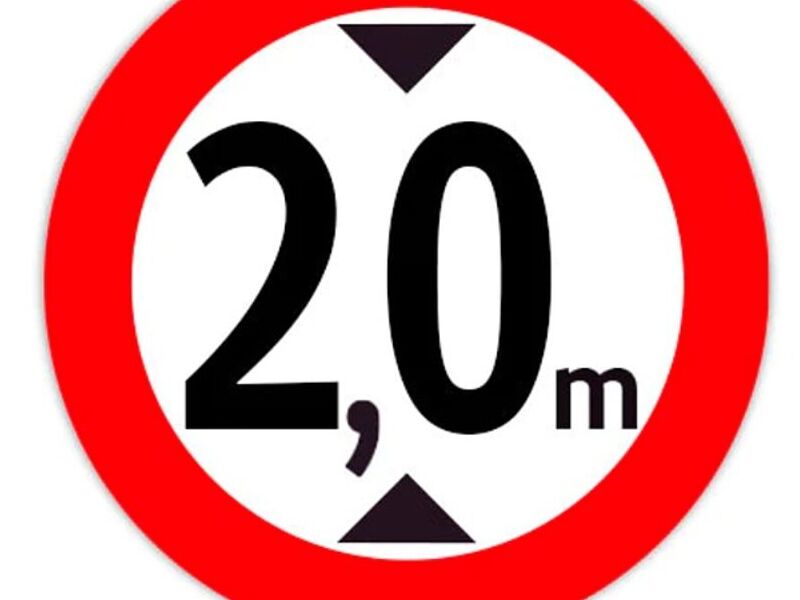 Señalética Altura Máxima 2,0m