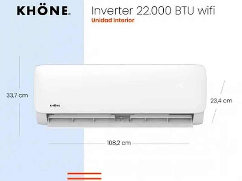 Climatizador khone INVERTER 22000 BTU