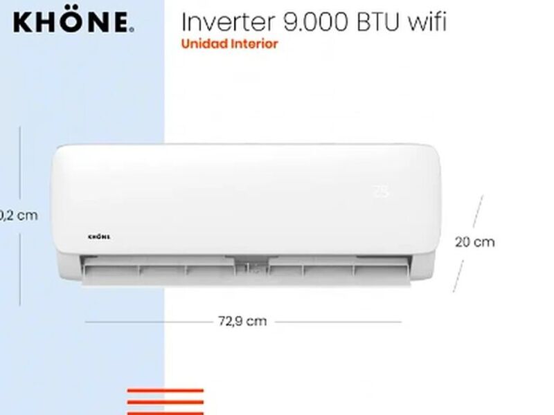 Climatizador khone INVERTER 9000 BTU