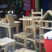 Muebles de madera rústicos