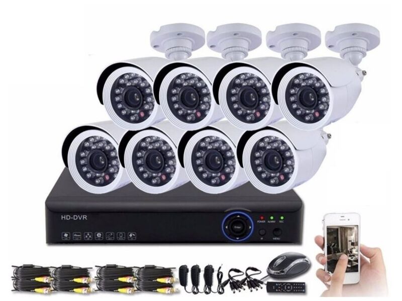 KIT: 8 CÁMARAS DE SEGURIDAD