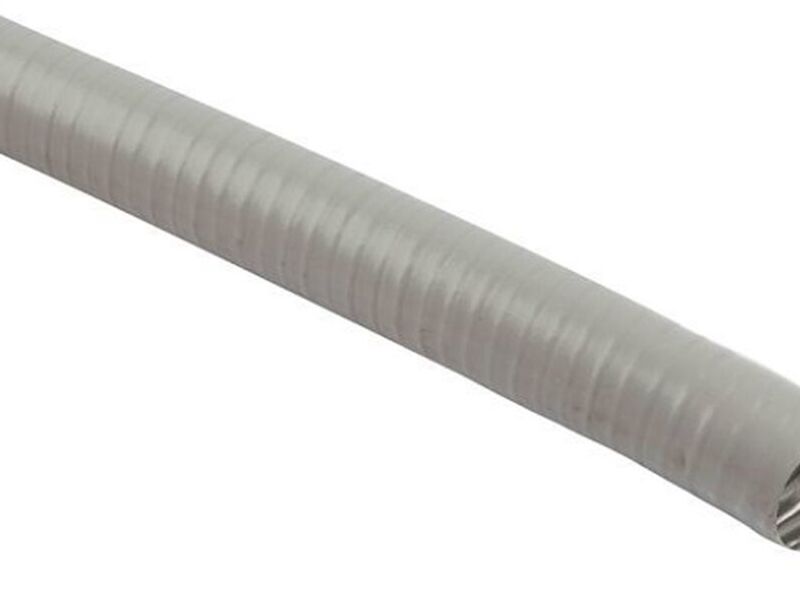 Tubo Flexible Metálico Pvc 40mm Gris Iec