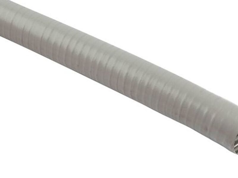 Tubo Flexible Metálico Pvc 34mm Gris Iec 