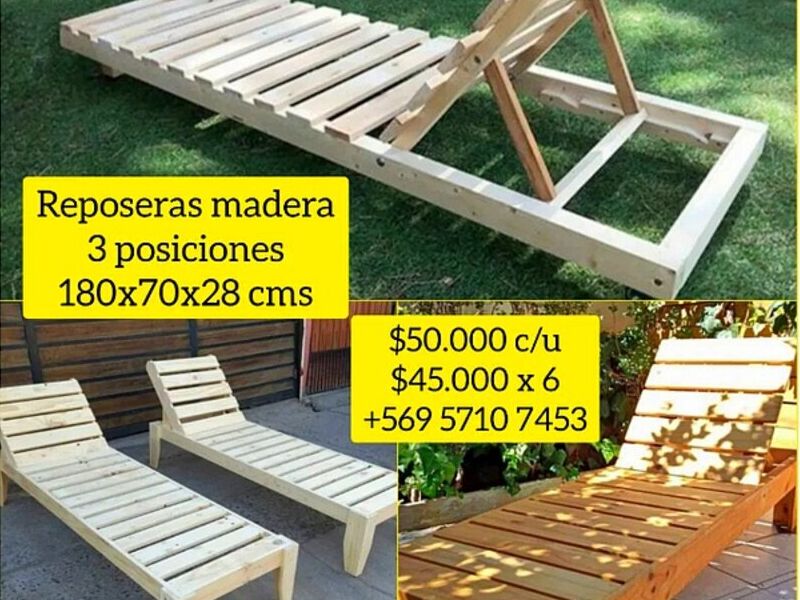 Reposera Madera Chile
