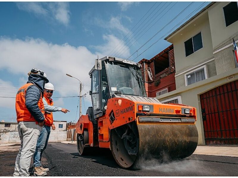 Construcción vías Chile 