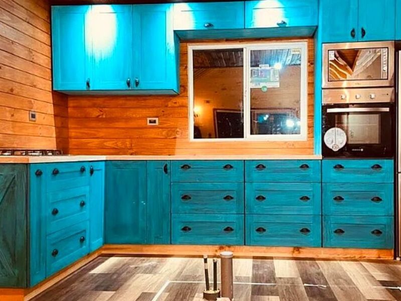 Cocina turquesa Chile