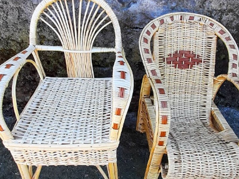 Sillas modernas mimbre Chile