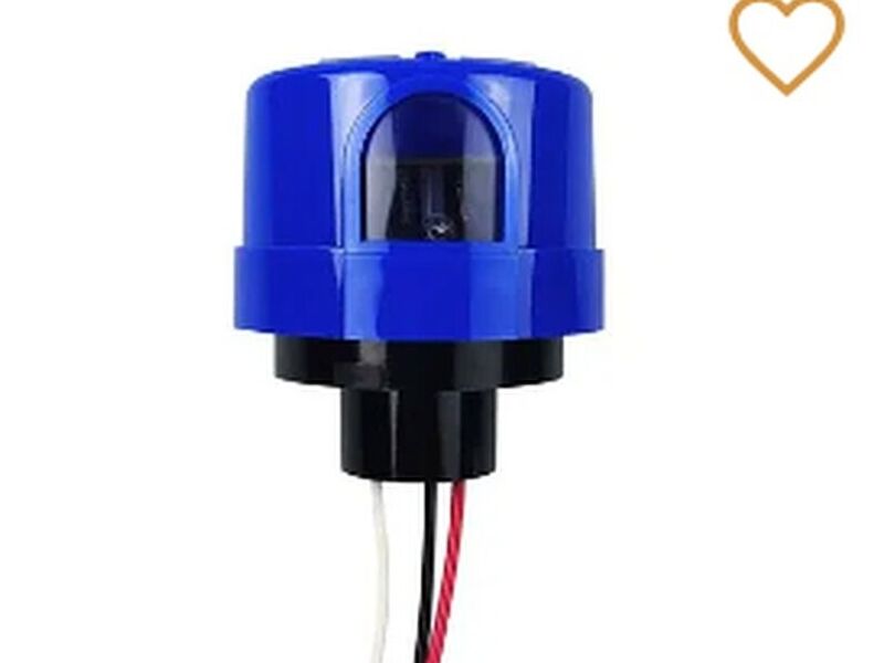 SENSOR DE FOTOCELDA LED STUDIO IP44 NEGRO