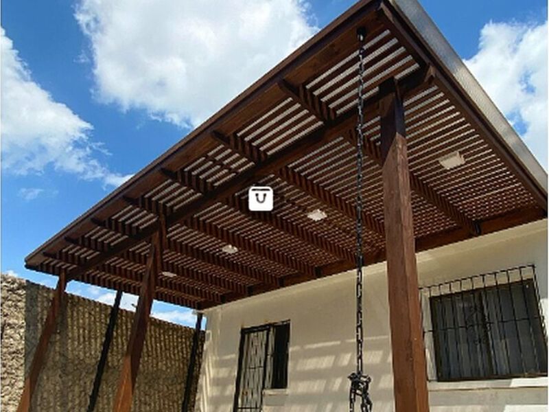 Pergola madera oregon Chile.