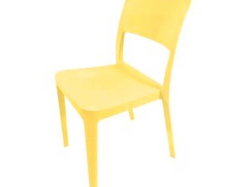 SILLA PLÁSTICA MINIMAL VAINILLA