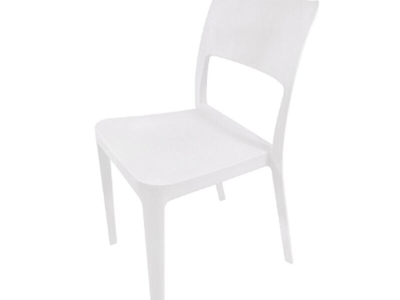 SILLA PLÁSTICA MINIMAL BLANCO