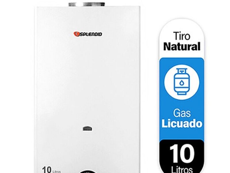 CALEFON TIRO NATURAL 10 LITROS 