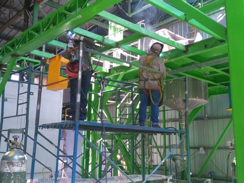 Instalación estructuras metálicas Chile 