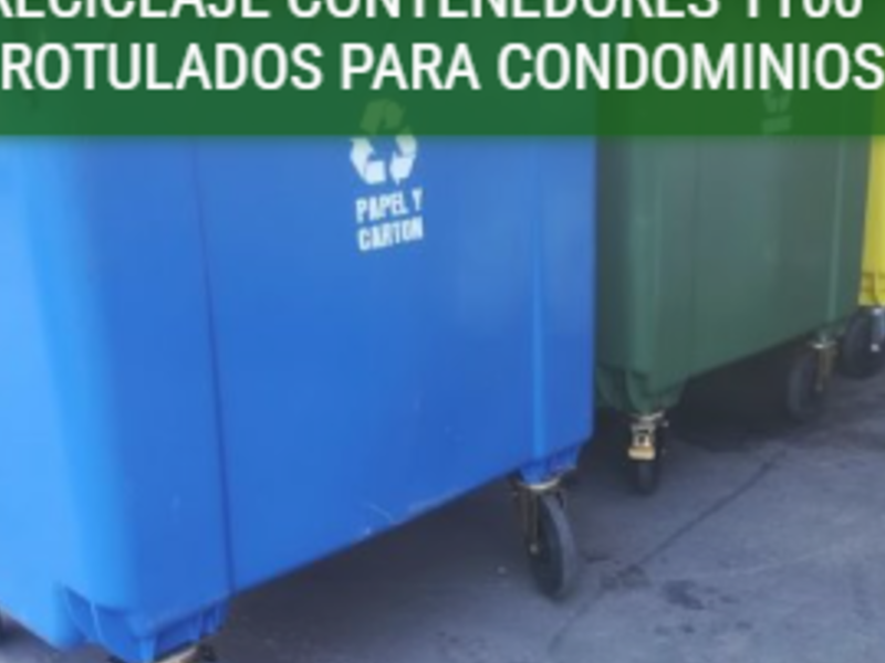 Kit reciclaje contenedores 1100l  chile