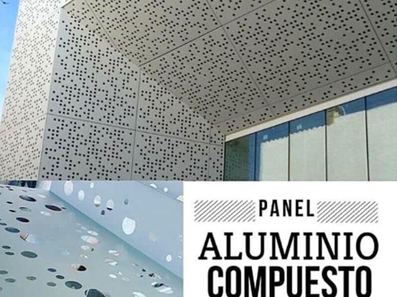 Panel aluminio computo perforado Chile 
