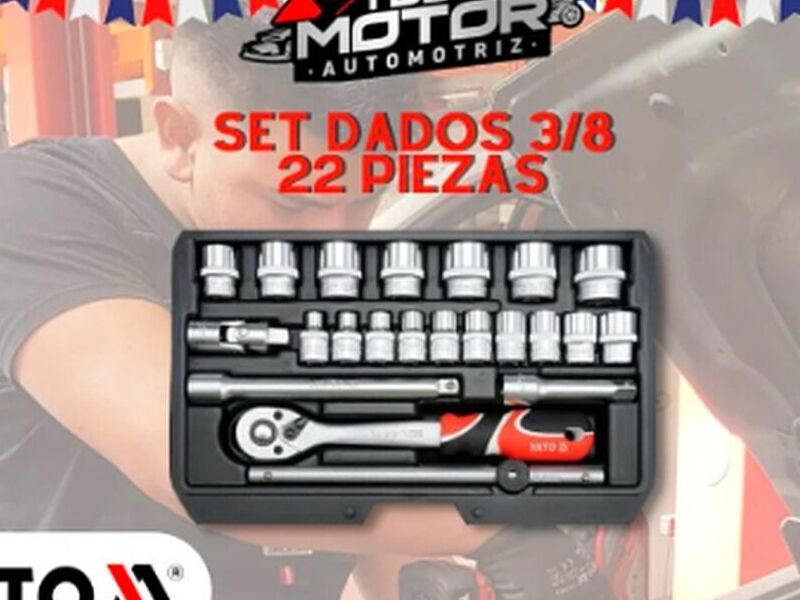 Set Dados 3/8" 22pzas CHILE