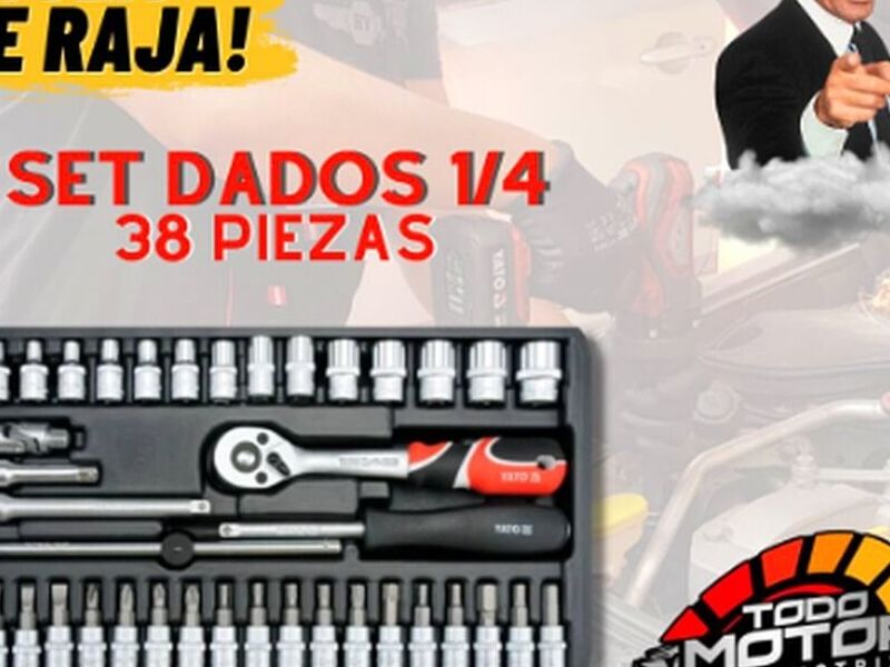 Set Dados 1/4" 38pzas CHILE