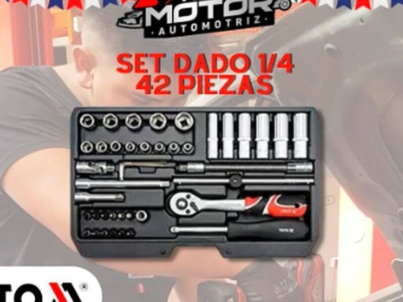 Set Dados 1/4" 42pzas CHILE