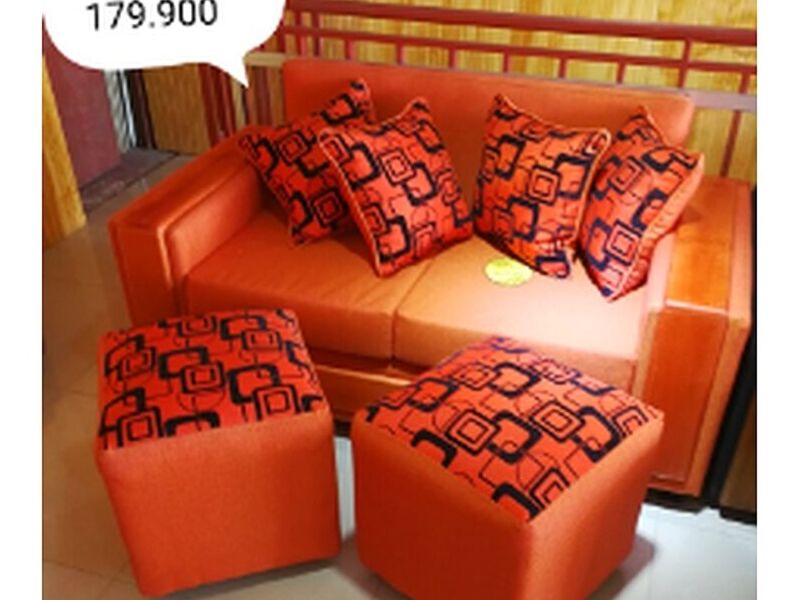 Sillón Puffs naranja