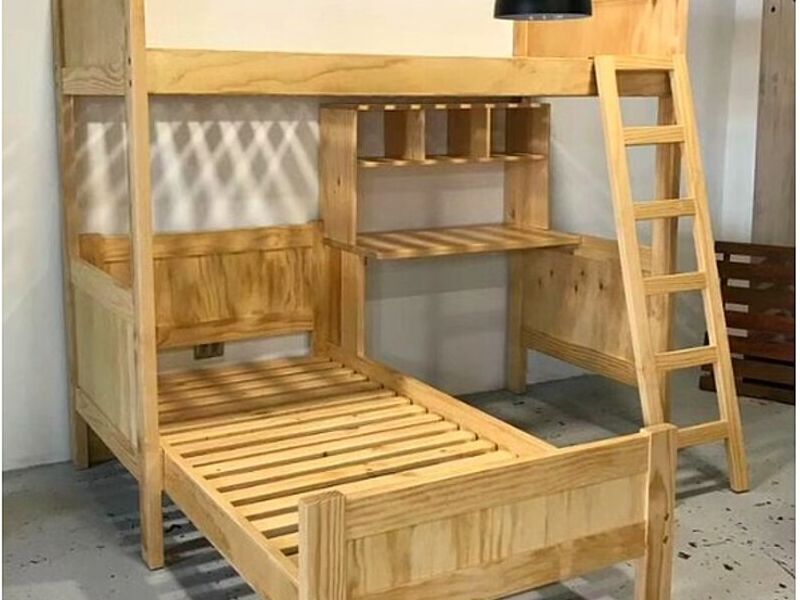 Cama litera madera