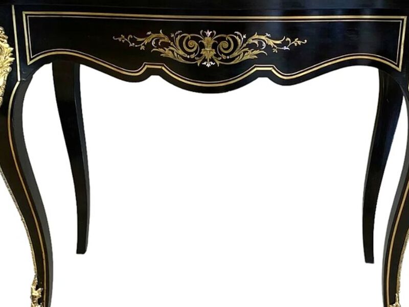 Mesa juego Boulle SXIX Chile