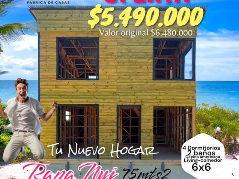 Casa modular 75 mt2 Chile 