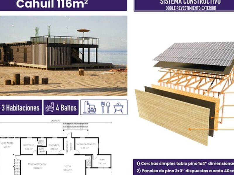 Modelo Cahuil 116 M2 Paine