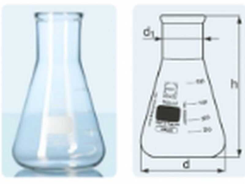 Erlenmeyer Cuello Ancho Chile