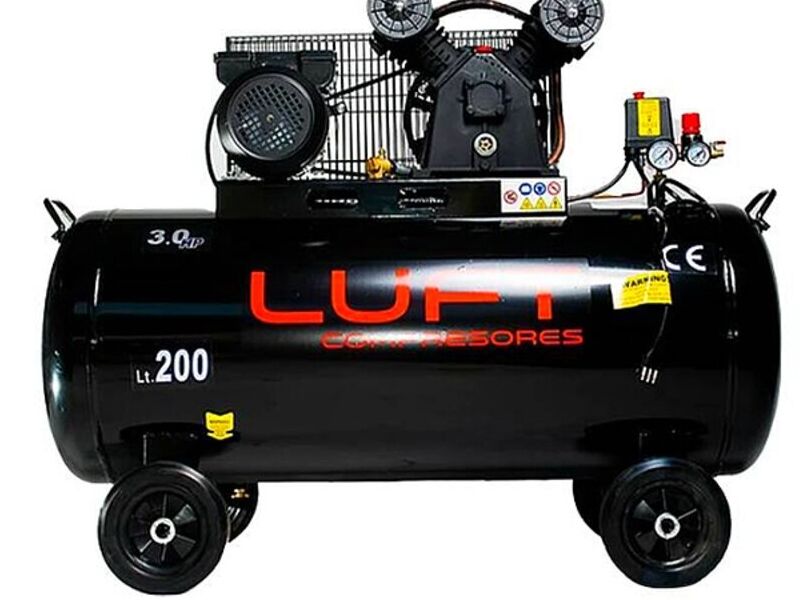 Compresor Aire 3 HP 200 Litros 