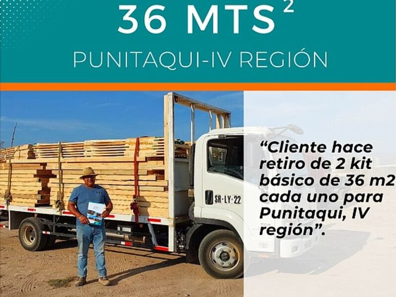 kit  casas prefabricada 36 mt2  Chile 