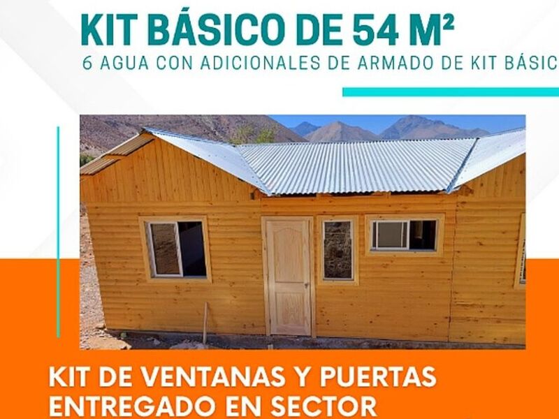 kit casas prefabricada 54 mt2 Calama 