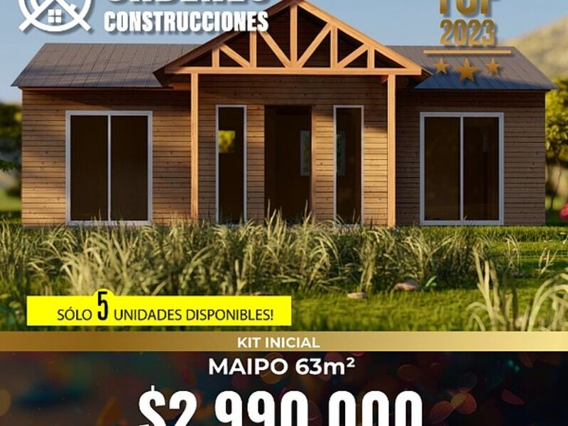 Casas modulares madera 63 m2 