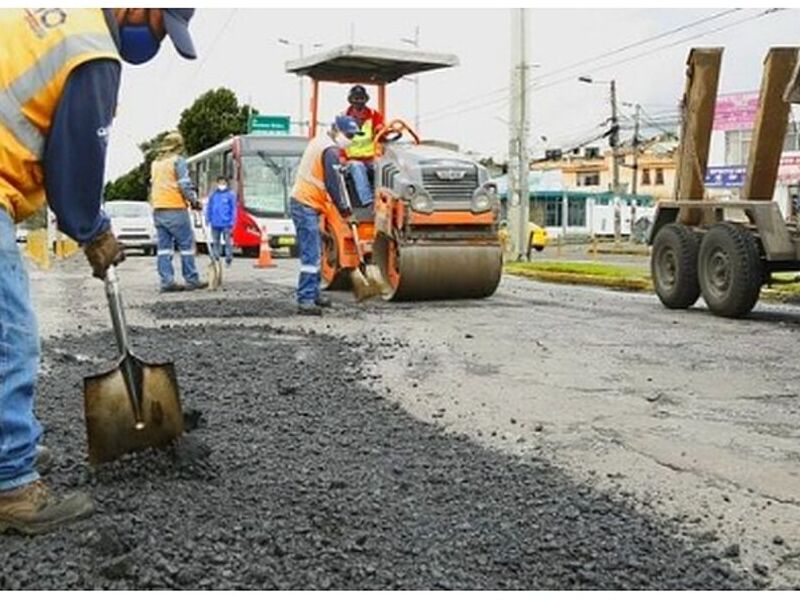 Construcción vías Calama 