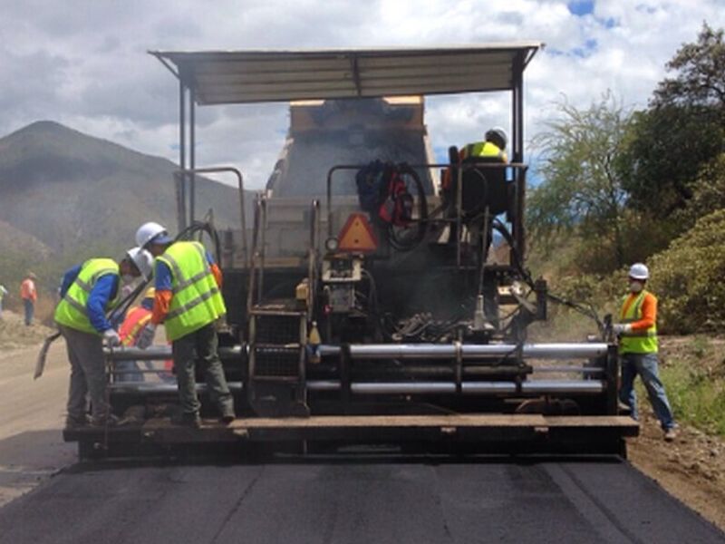 Instalación carpeta asfáltica Calama 