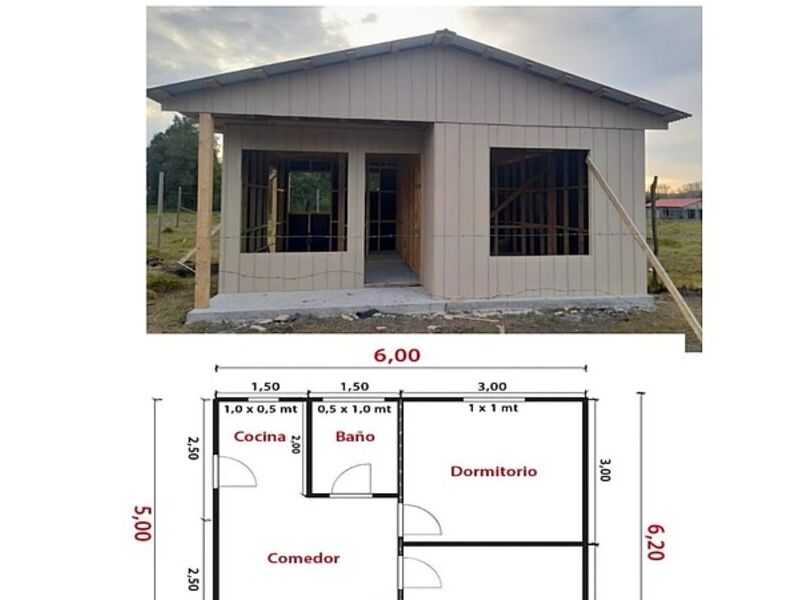 Casa Prefabricada 36 m2 Yumbel