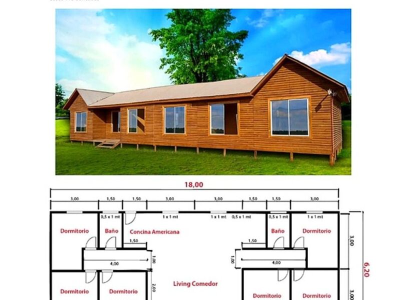 Casa Prefabricada 108 m2 Yumbel