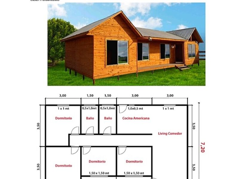 Casa Prefabricada 84 m2 Yumbel