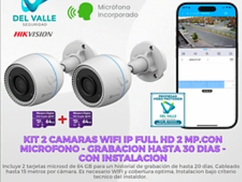 Kit 2 Camaras WIFI Chile