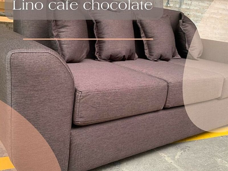 Sofa Lino cafe chocolate 